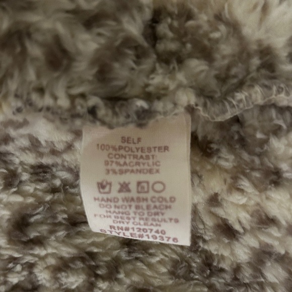 Mystree Fuzzy Animal Print Cardigan - Picture 5 of 5